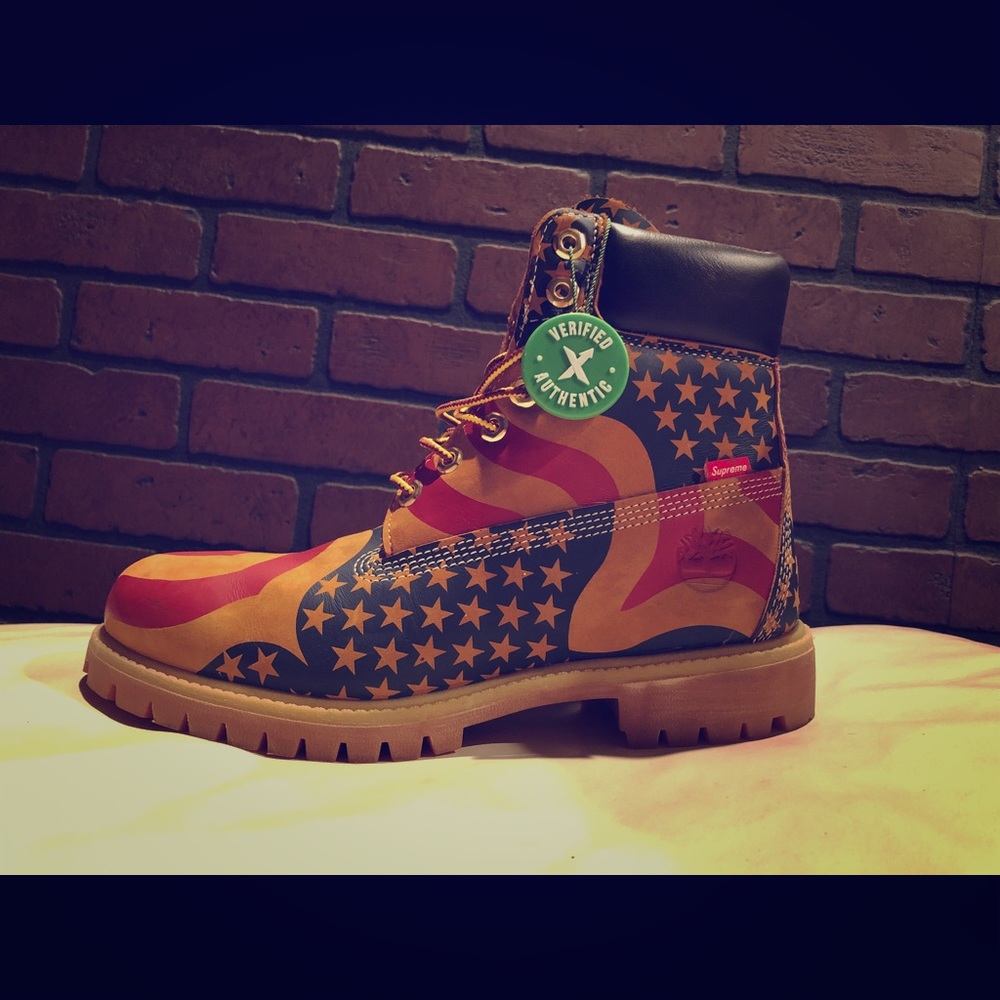 Supreme timberlands Boots Stars and Stripes